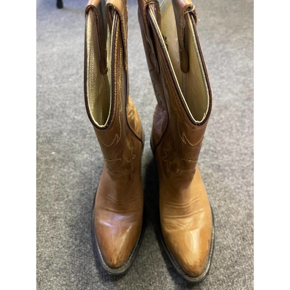 LEATHER OLD WEST BOOTS Boys - Picture 1 of 5